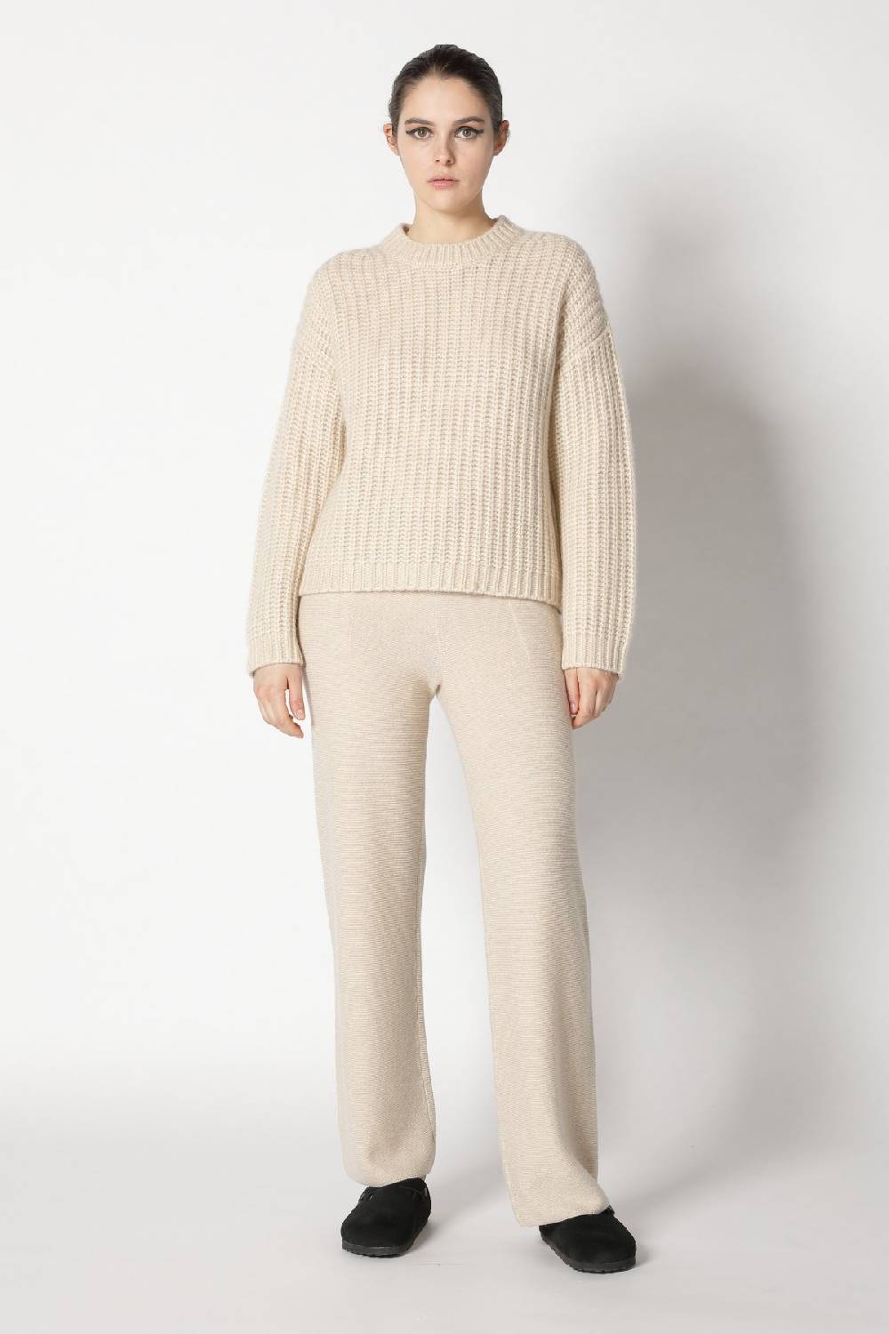 Sminfinity blurry chunky crewneck + garter palazzo pants Saisonschlussverkauf