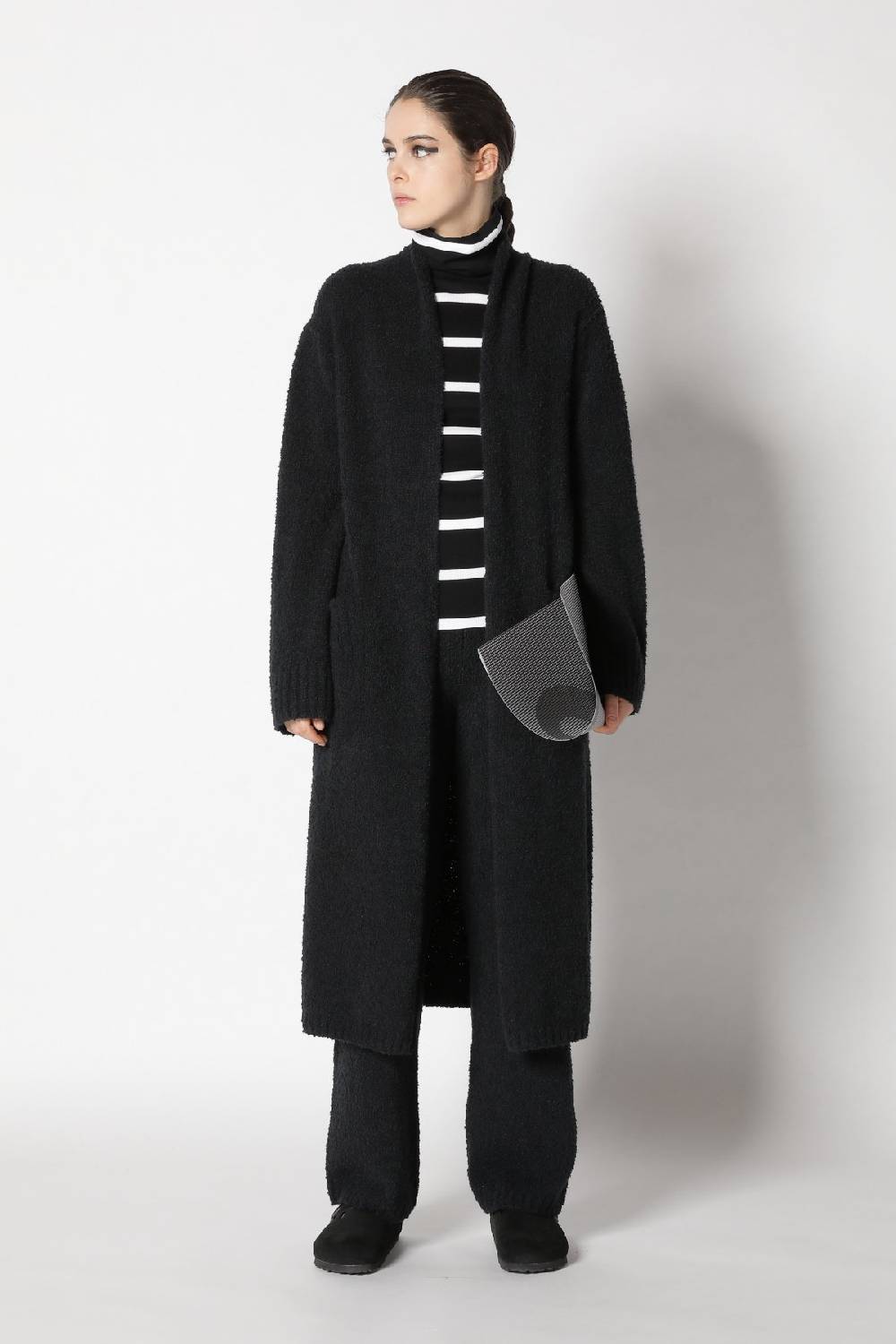Sminfinity teddy coat + silky stripe turtle + teddy lounge pants Black Friday