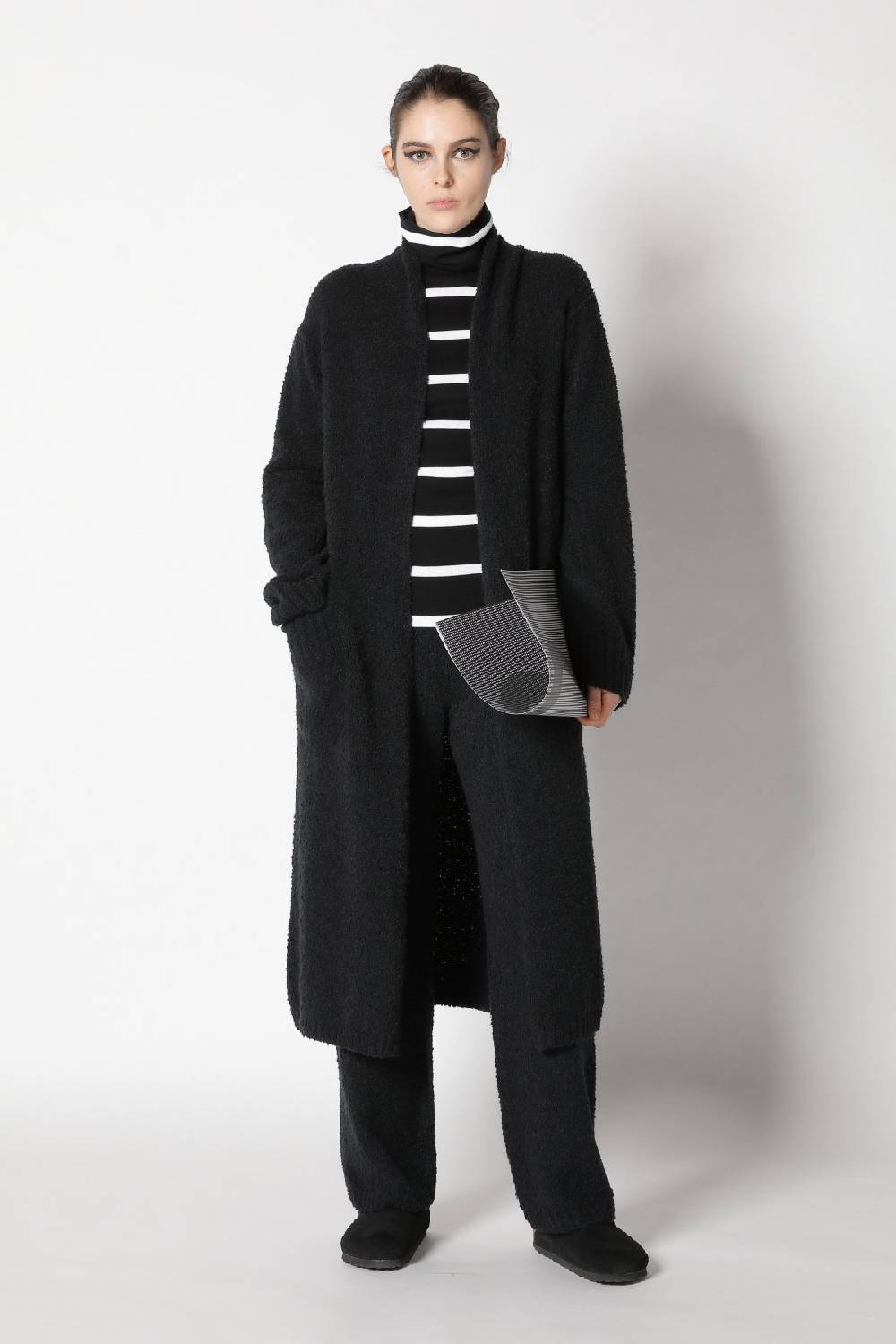 Sminfinity teddy coat + silky stripe turtle + teddy lounge pants Black Friday