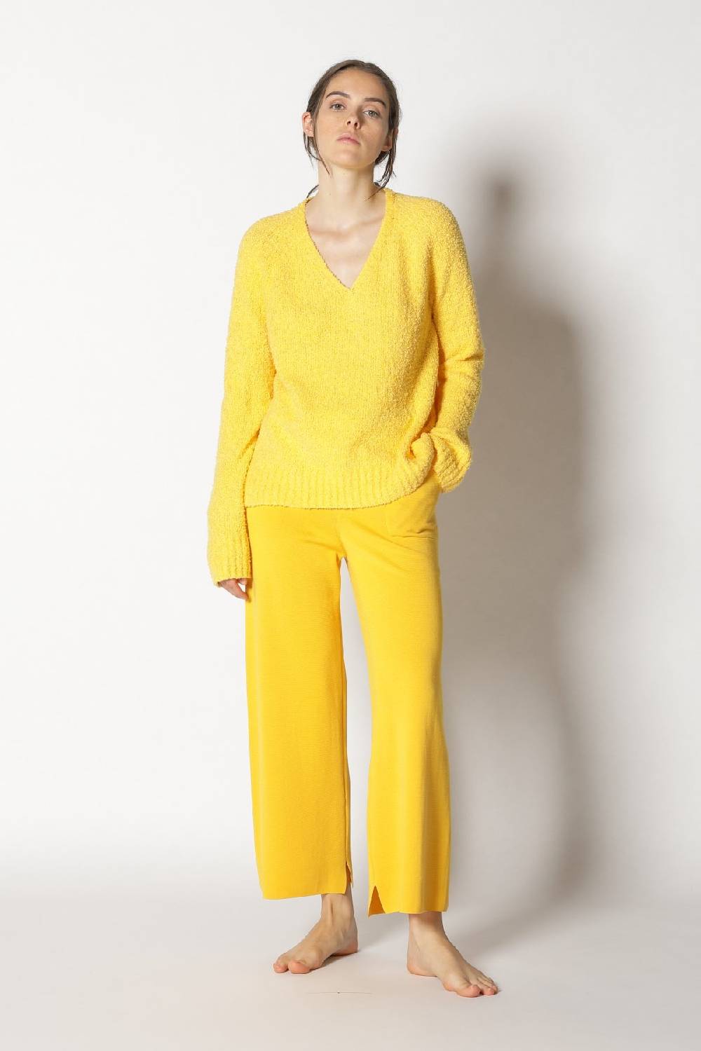 Sminfinity bouclé V neck + milano culotte Neueste Mode