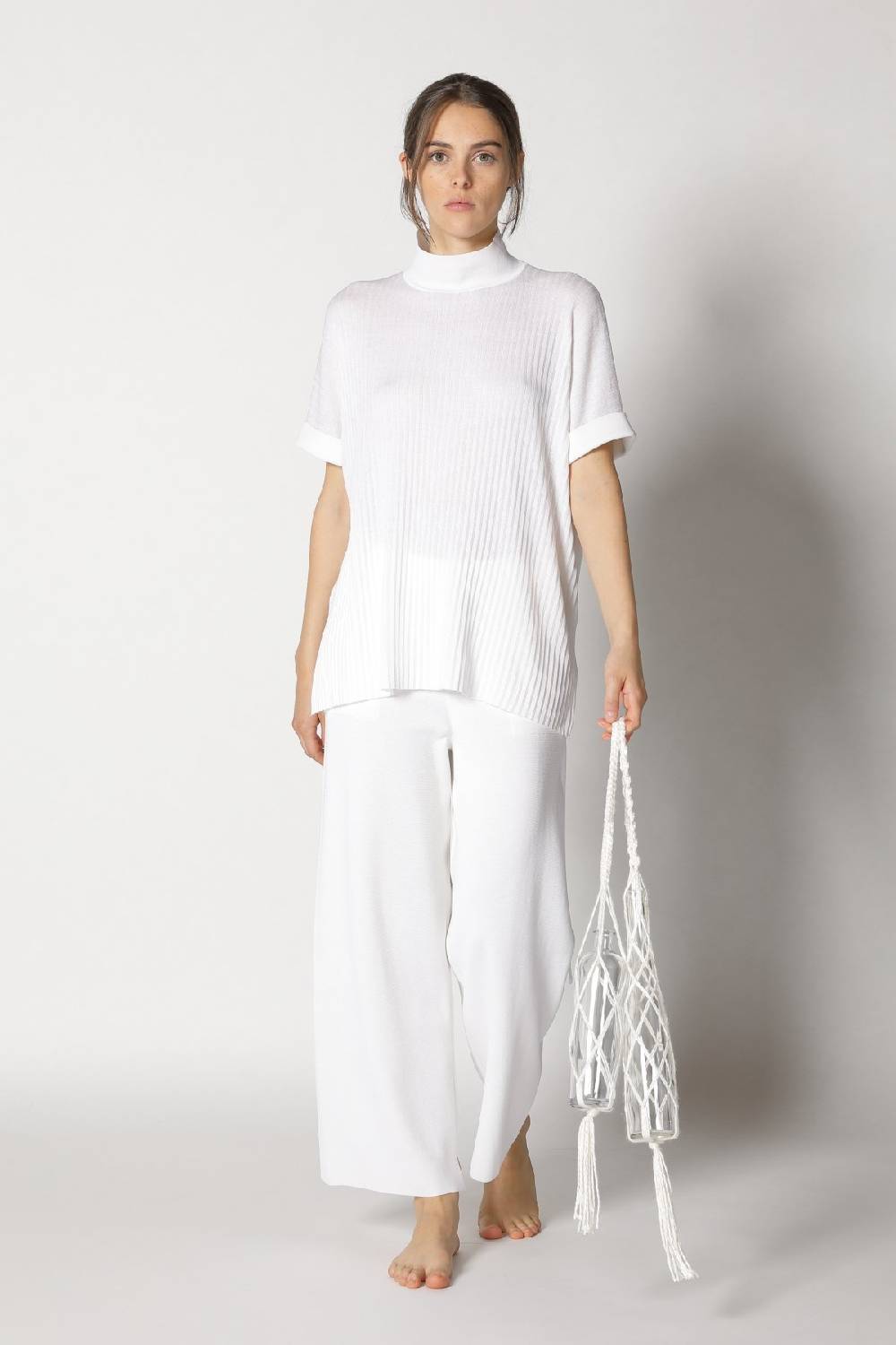 Sminfinity plissé drape top + milano culotte Bestseller