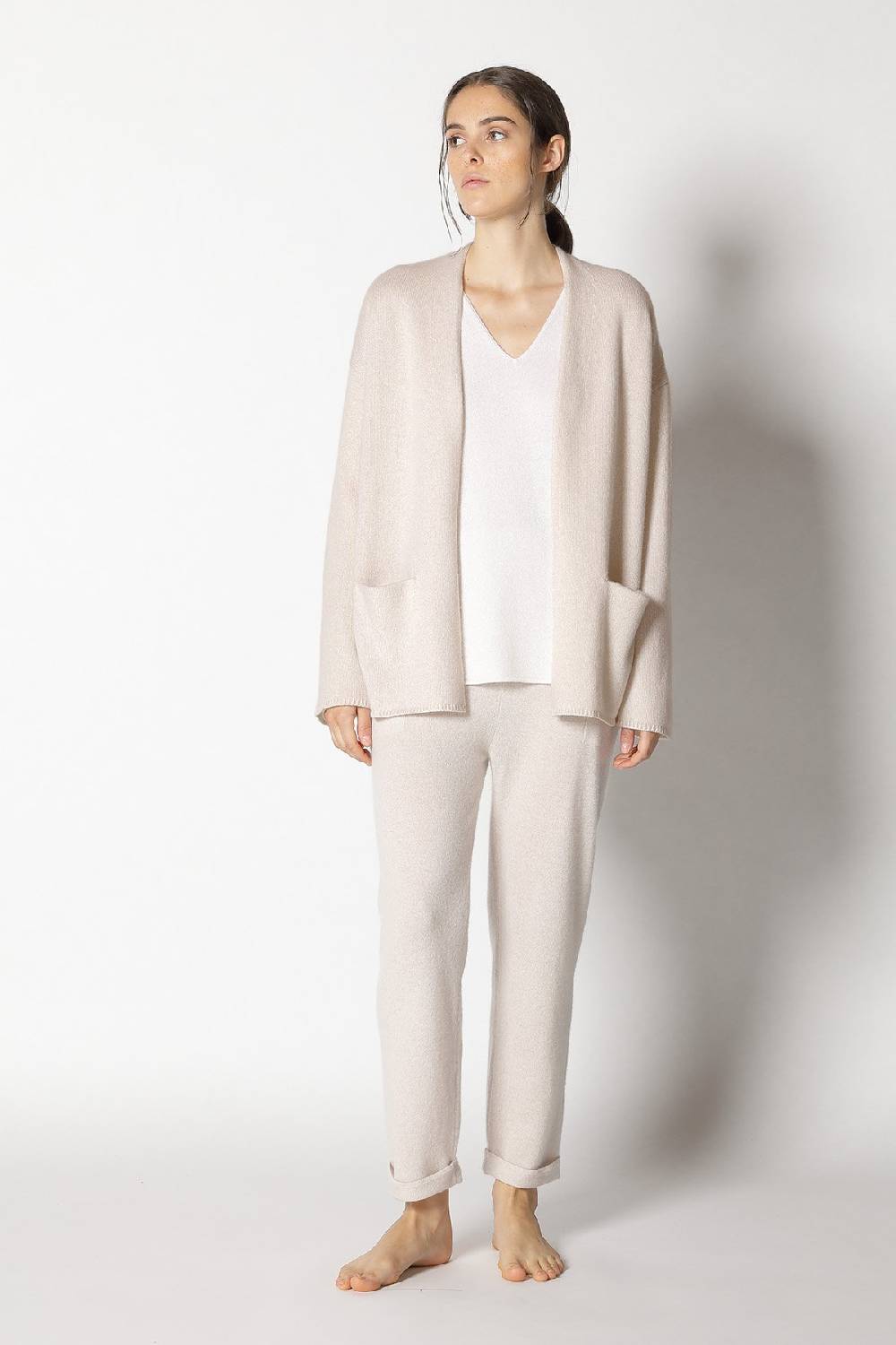Sminfinity pure 2-ply jacket + pure V neck + pure boat pants Super Sparpreis