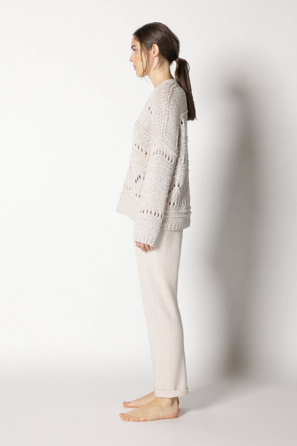 Sminfinity airy ajour V neck + pure boat pants Bis zu 50% Rabatt