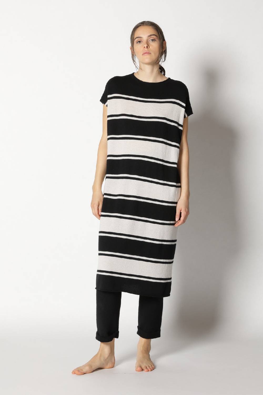 Sminfinity pure stripe tunic dress + pure boat pants Bis zu 65% Rabatt