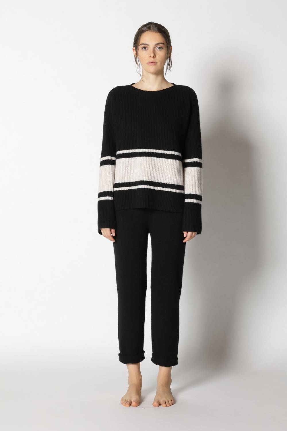 Sminfinity pure triped rib jumper + pure boat pants Nur für heute