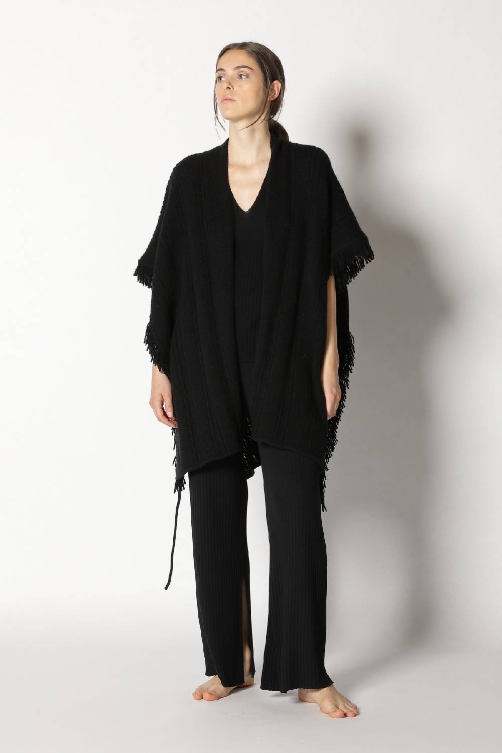 Sminfinity airy capecoat + plissé VV top + plissé palazzo Fabrikladen