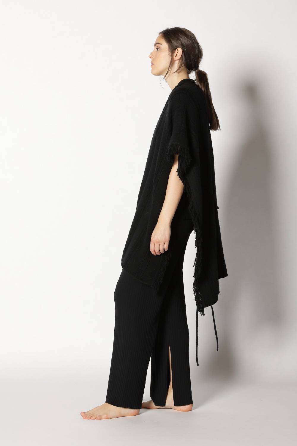 Sminfinity airy capecoat + plissé VV top + plissé palazzo Fabrikladen