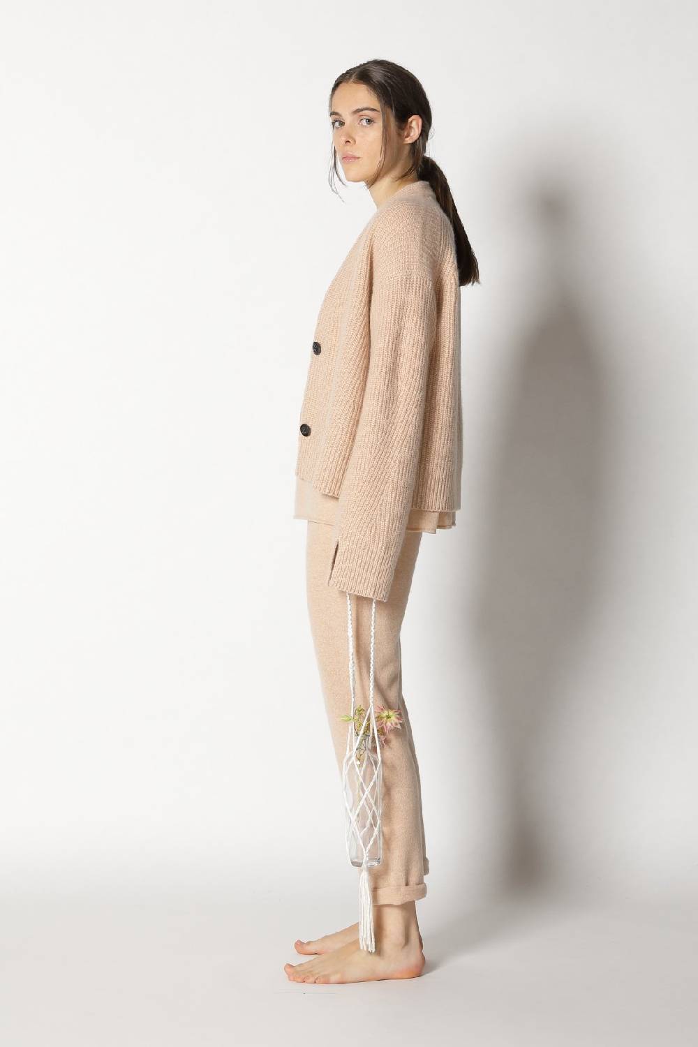 Sminfinity pure V neck + icon rib cardigan + pure boat pants Speichern exportieren