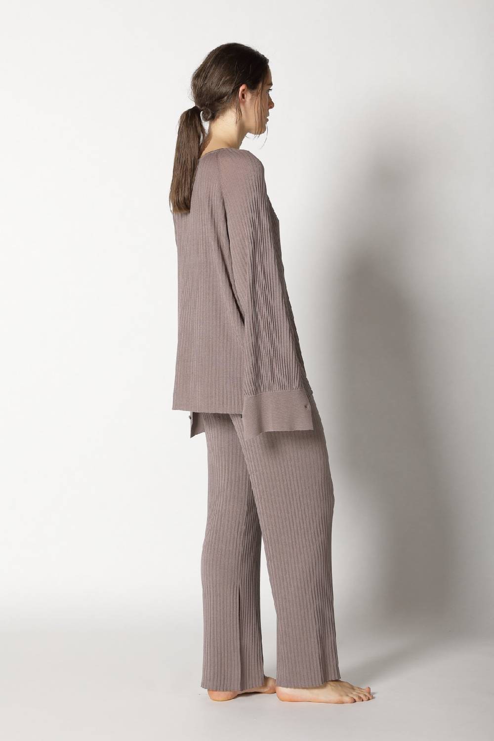 Sminfinity plissé drape tunic + plissé palazzo Online