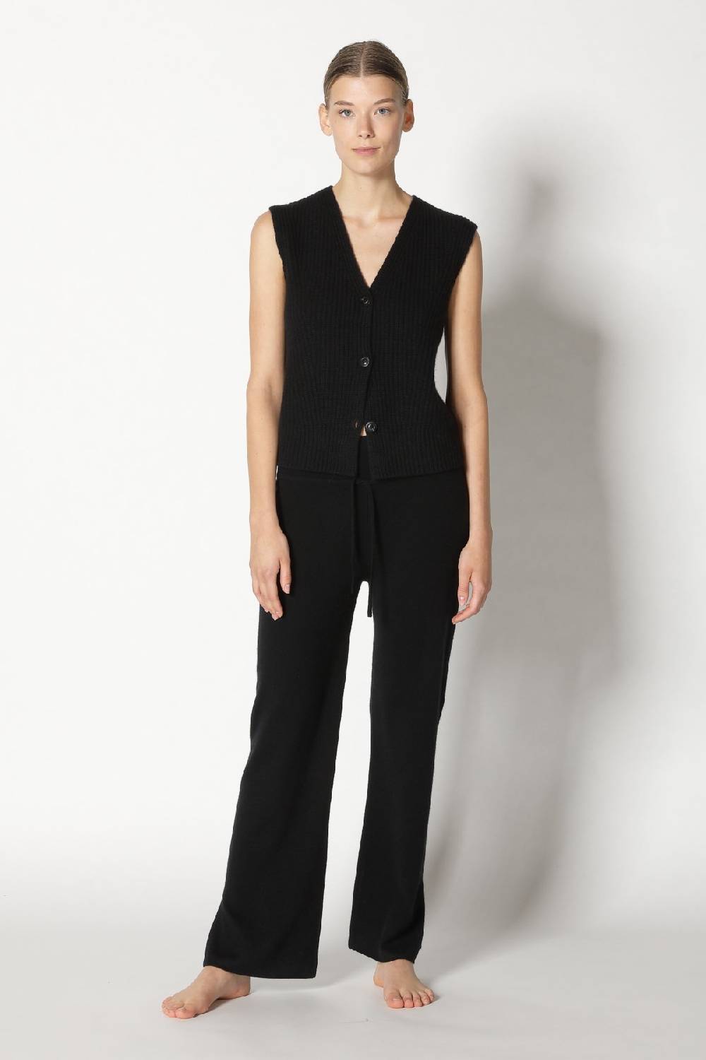 Sminfinity pure icon rib vest + pure slitted pants Hotsell