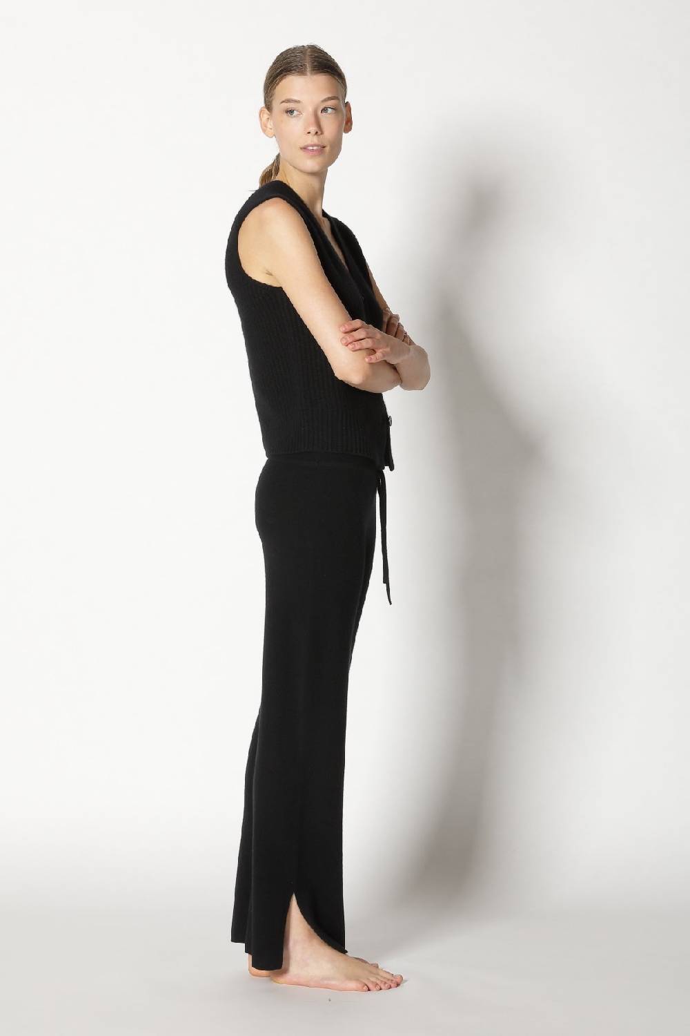 Sminfinity pure icon rib vest + pure slitted pants Hotsell