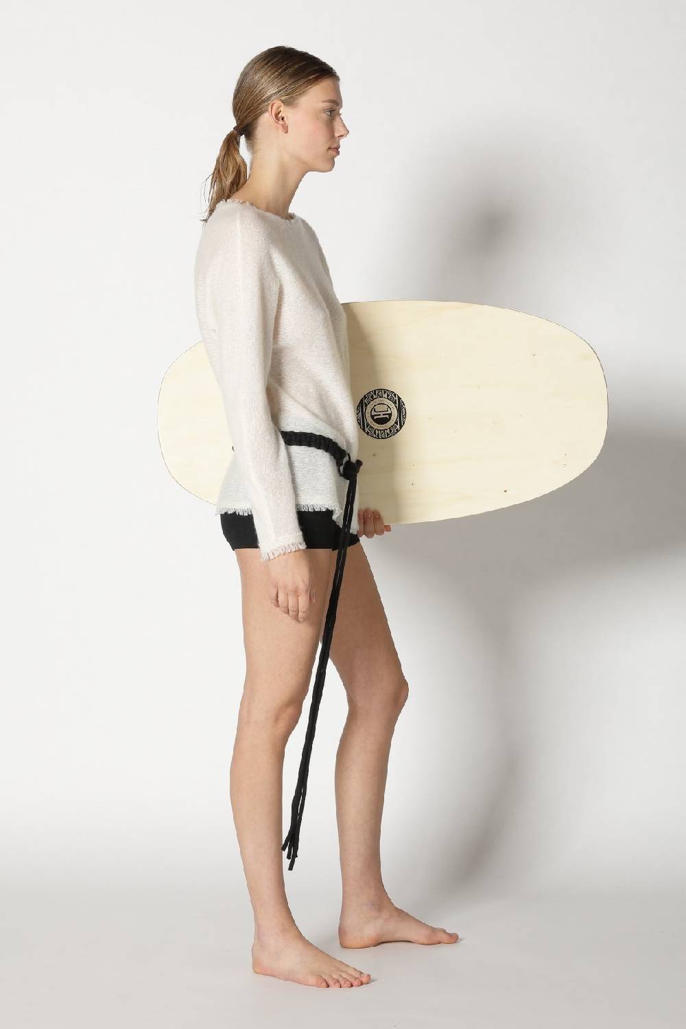 Sminfinity fluffy fringe boatneck + hang loose ring belt Blitzverkäufe