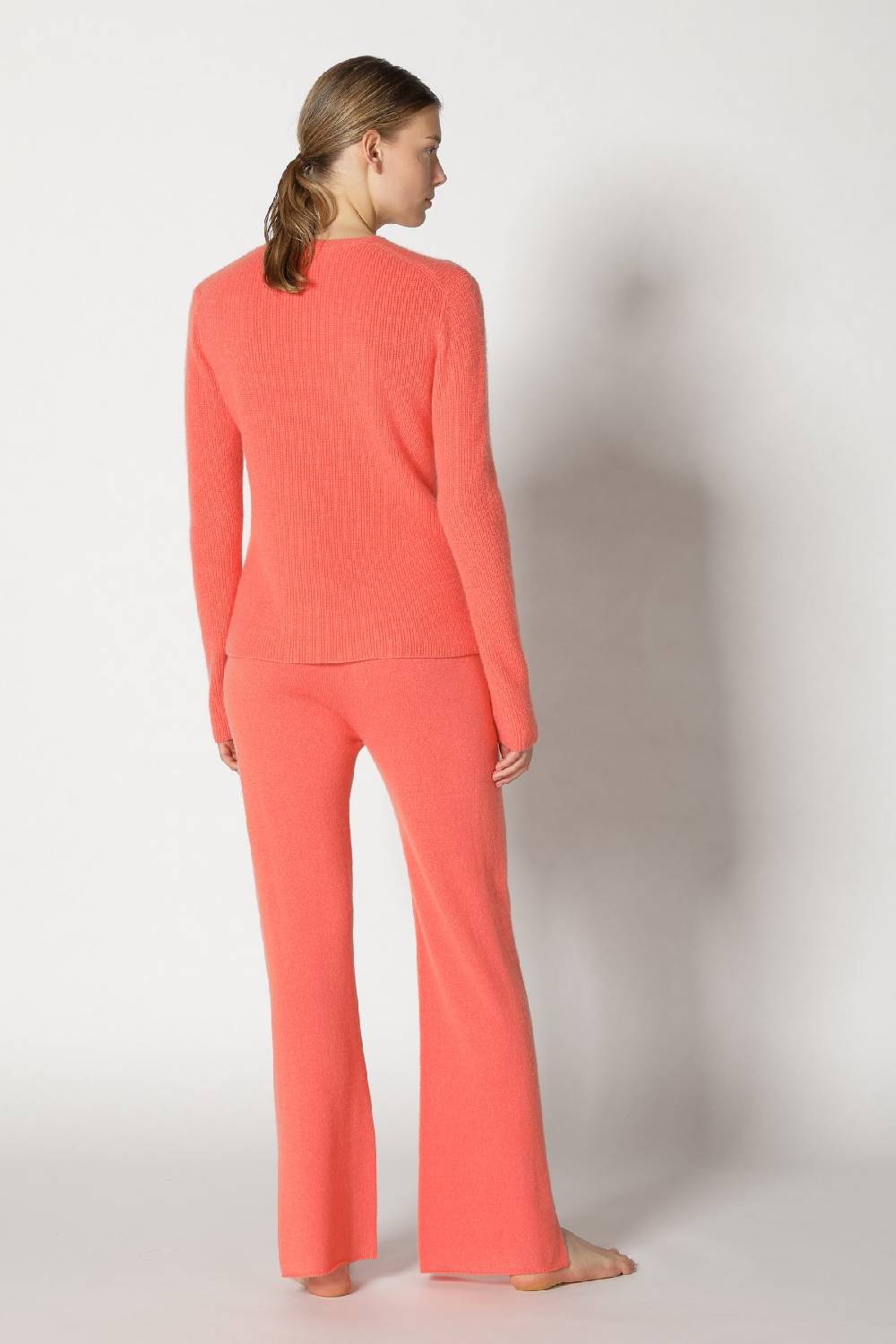Sminfinity pure fitted V neck + pure slitted pants Flash Sale