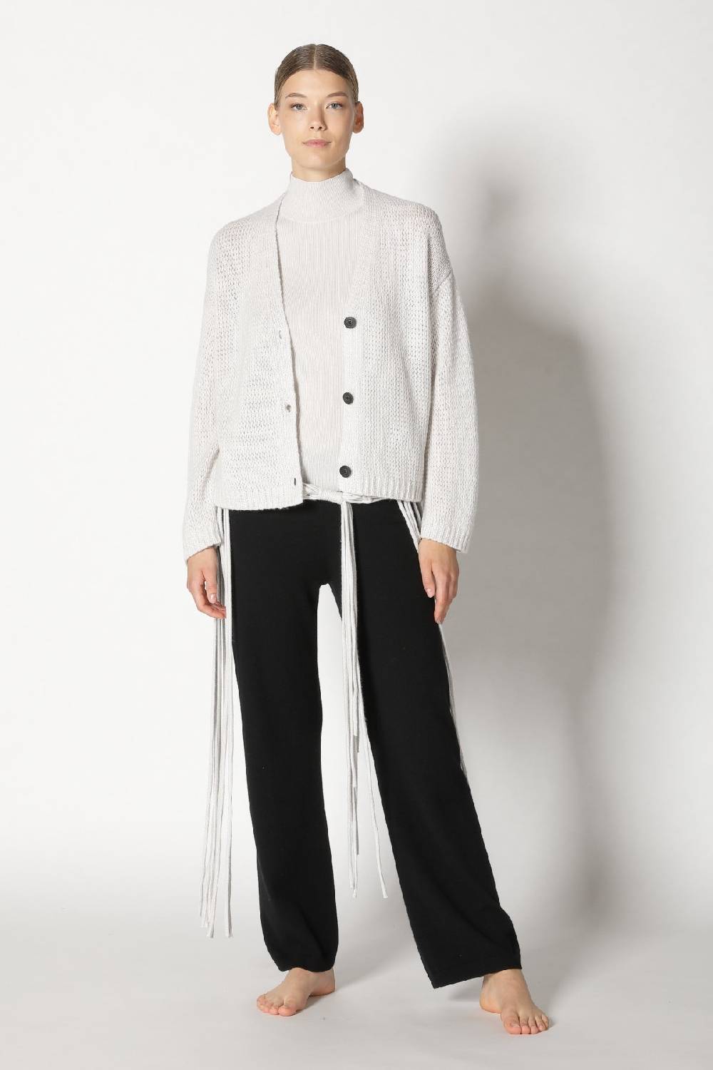 Sminfinity chilly loose & tight cardy + chilly fitted top + chilly pants + hang loose ring belt Cyber Monday