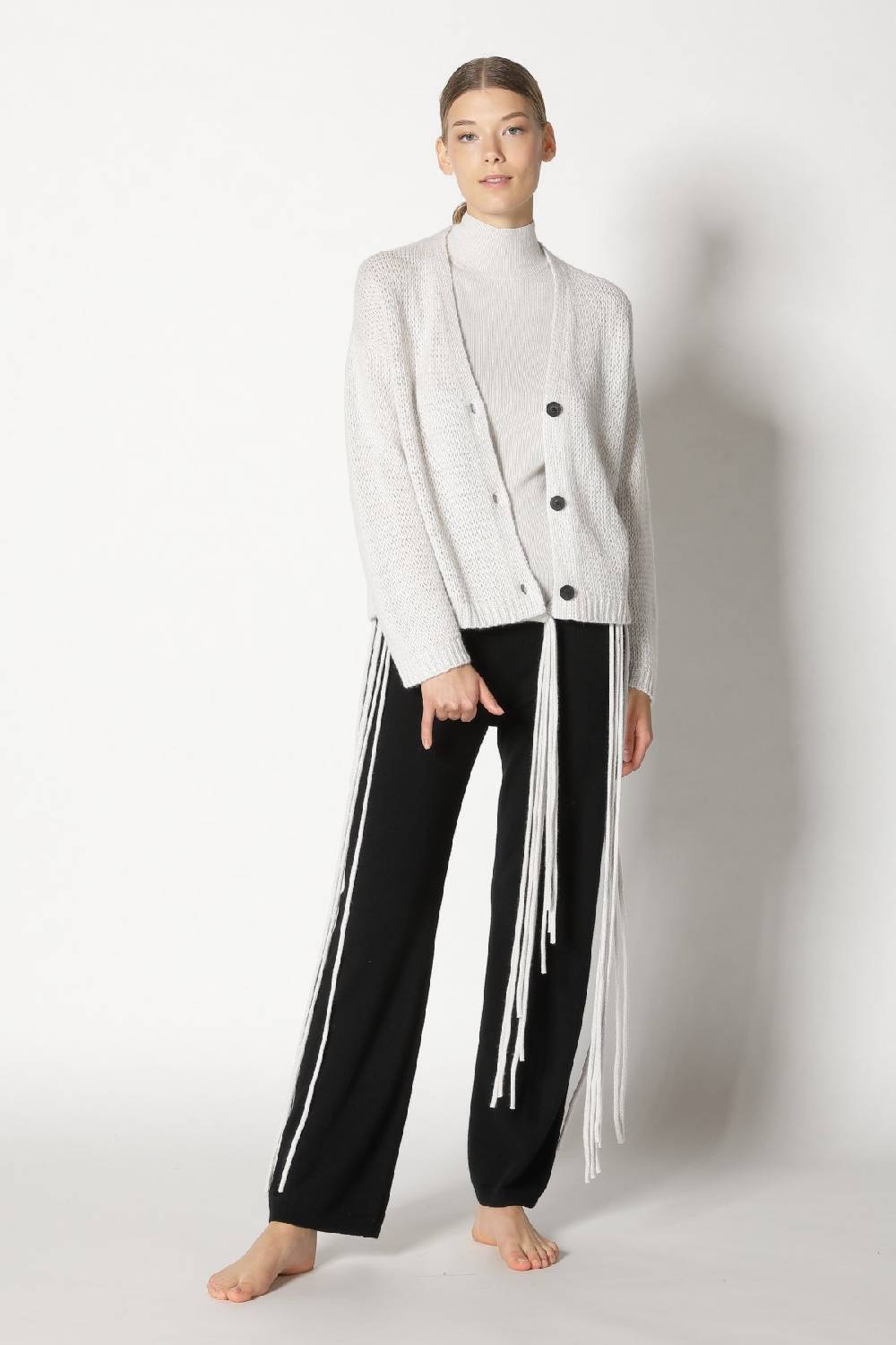 Sminfinity chilly loose & tight cardy + chilly fitted top + chilly pants + hang loose ring belt Cyber Monday