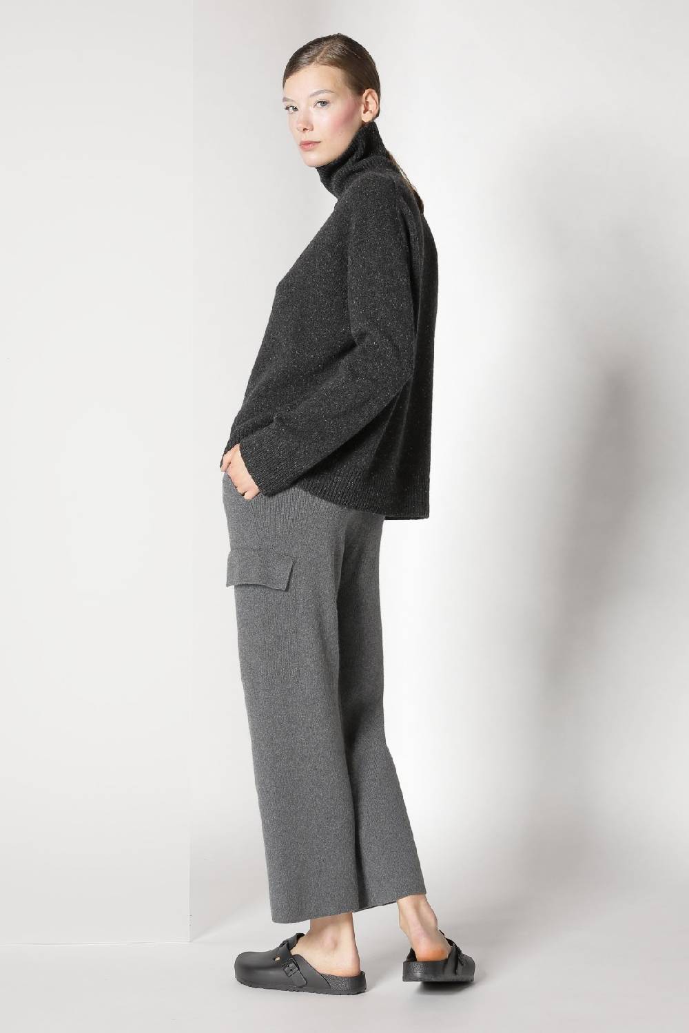 Sminfinity tweed turtle jumper + chilly cargo pants VIP-Rabatte