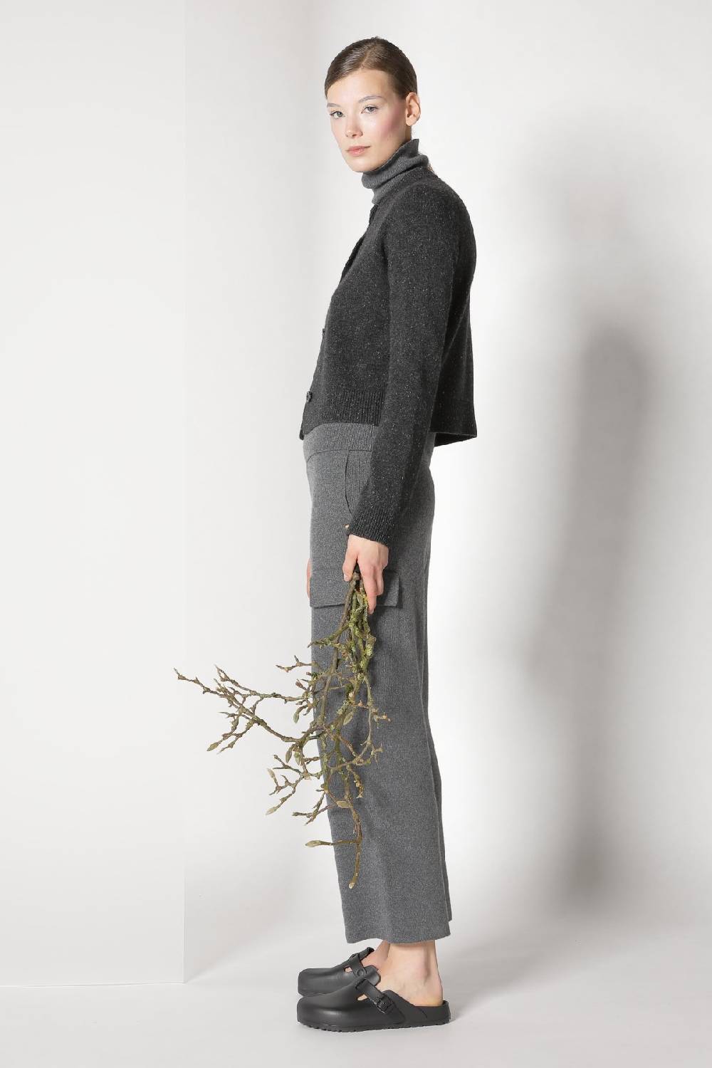 Sminfinity tweed crew jacket + chilly fitted turtleneck + chilly cargo pants Tiefpreis