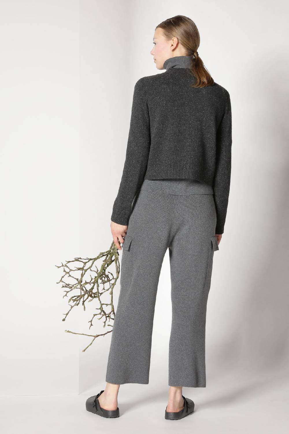 Sminfinity tweed crew jacket + chilly fitted turtleneck + chilly cargo pants Tiefpreis