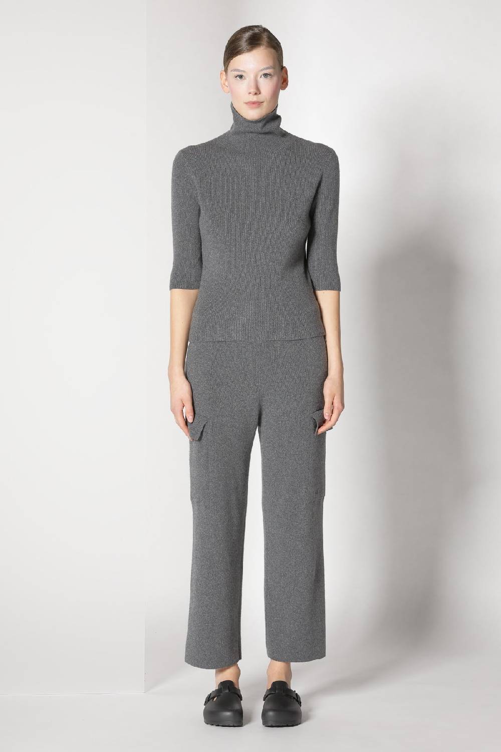 Sminfinity tweed crew jacket + chilly fitted turtleneck + chilly cargo pants Tiefpreis