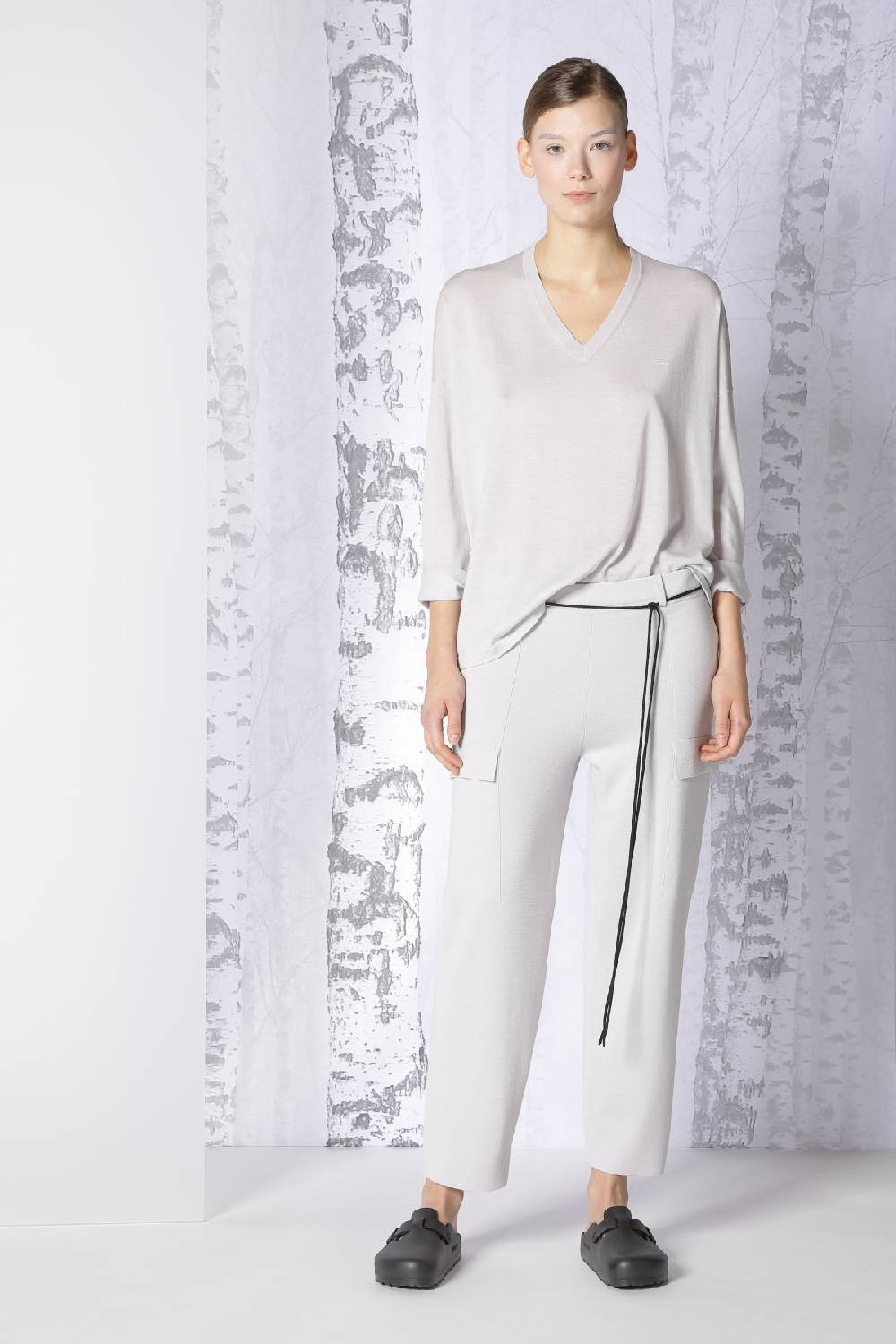Sminfinity extrafine oversized V + milano cropped cargo pants Letzter Tag
