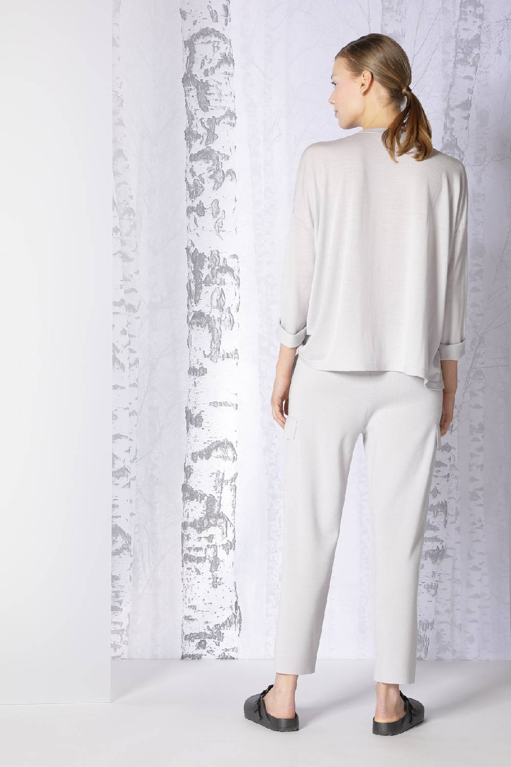 Sminfinity extrafine oversized V + milano cropped cargo pants Sonderangebot der Fabrik