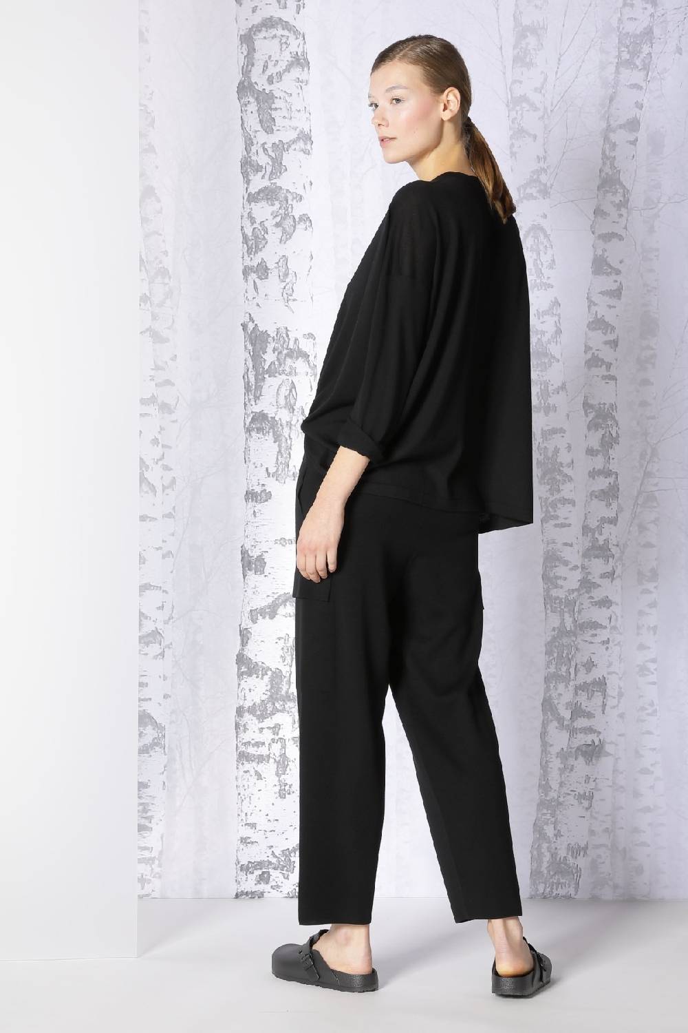 Sminfinity extrafine oversized V + milano cropped cargo pants Bis zu 55% Rabatt