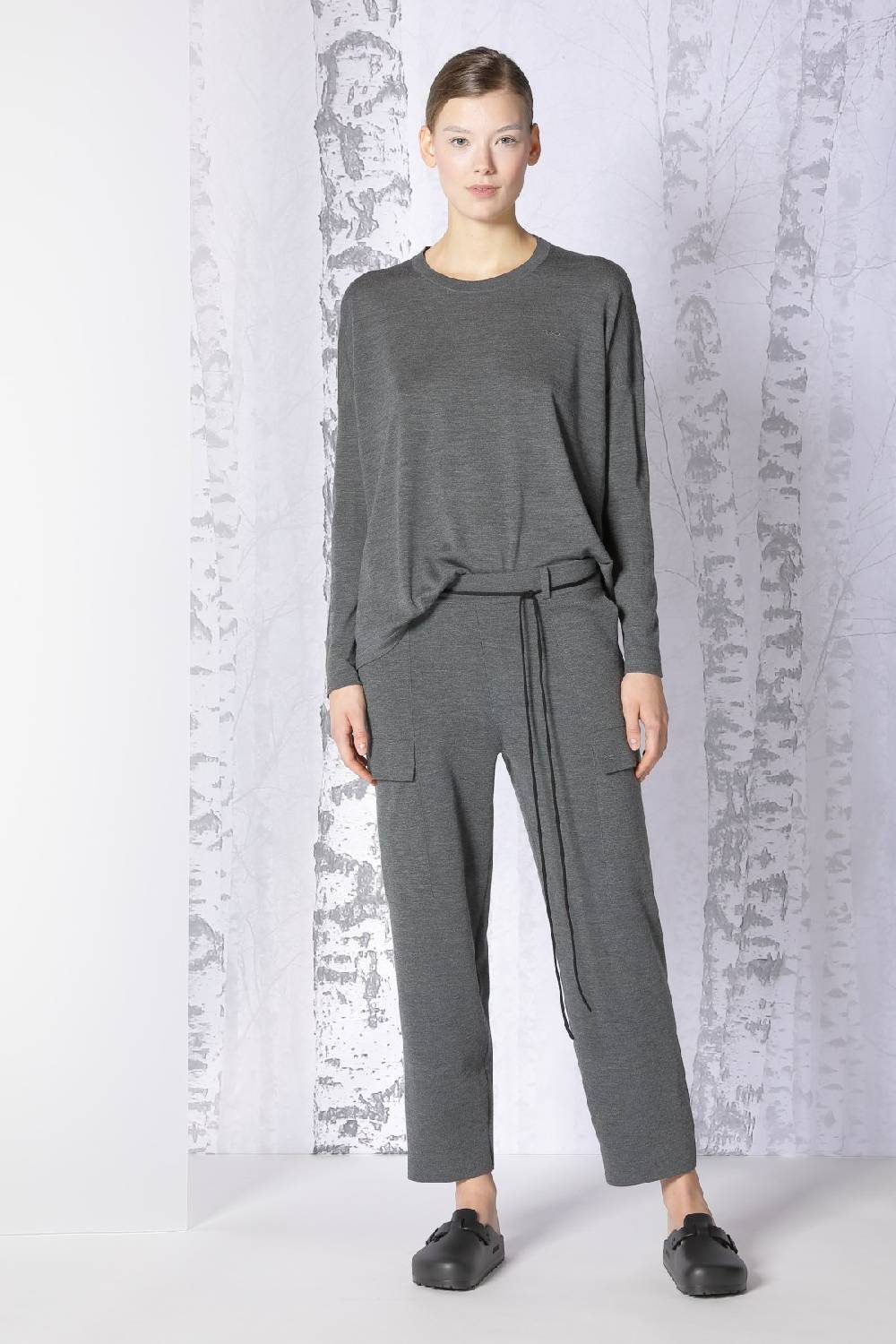 Sminfinity extrafine oversized crew + milano palazzo pants Discount Store für neue Produkte
