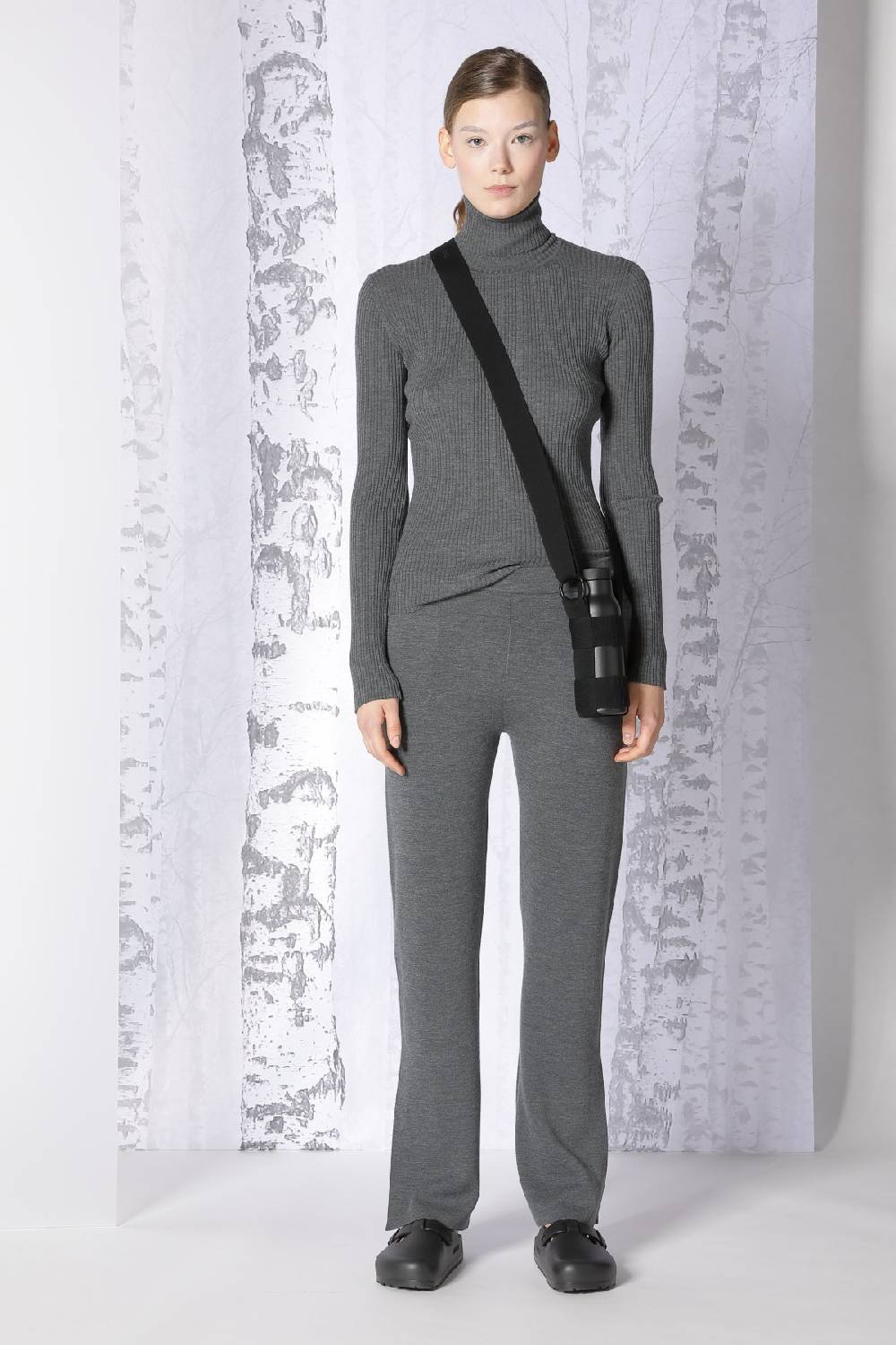 Sminfinity extrafine rib turtle + milano cropped cargo pants Riesige Rabatte