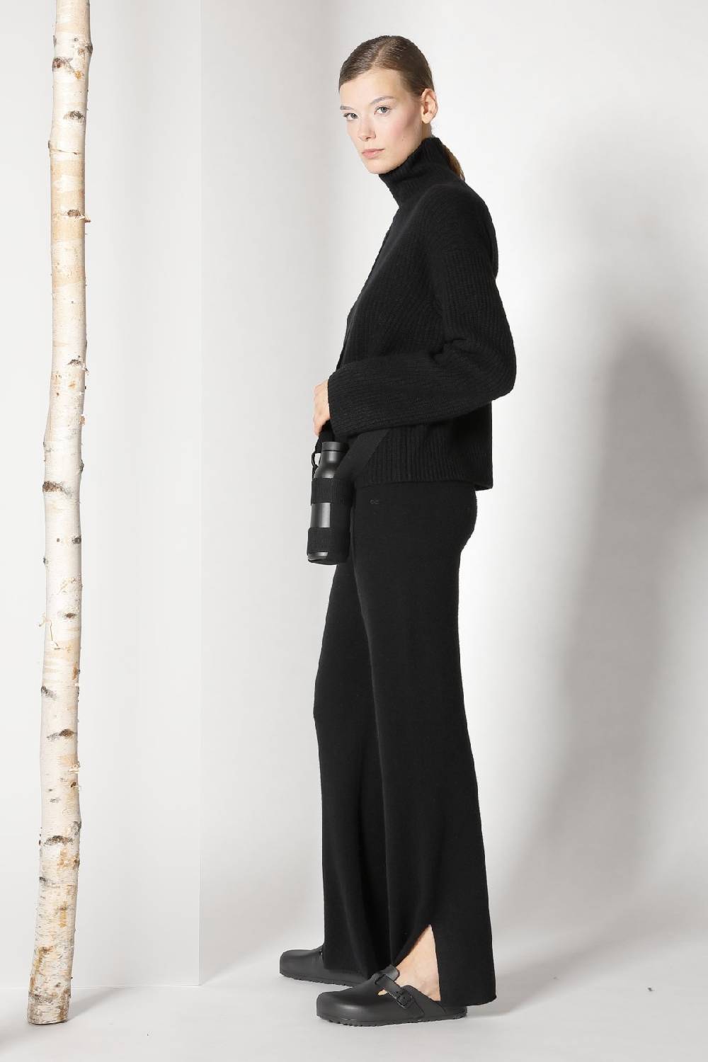 Sminfinity pure icon rib turtle + pure slitted pants Black Friday Preise