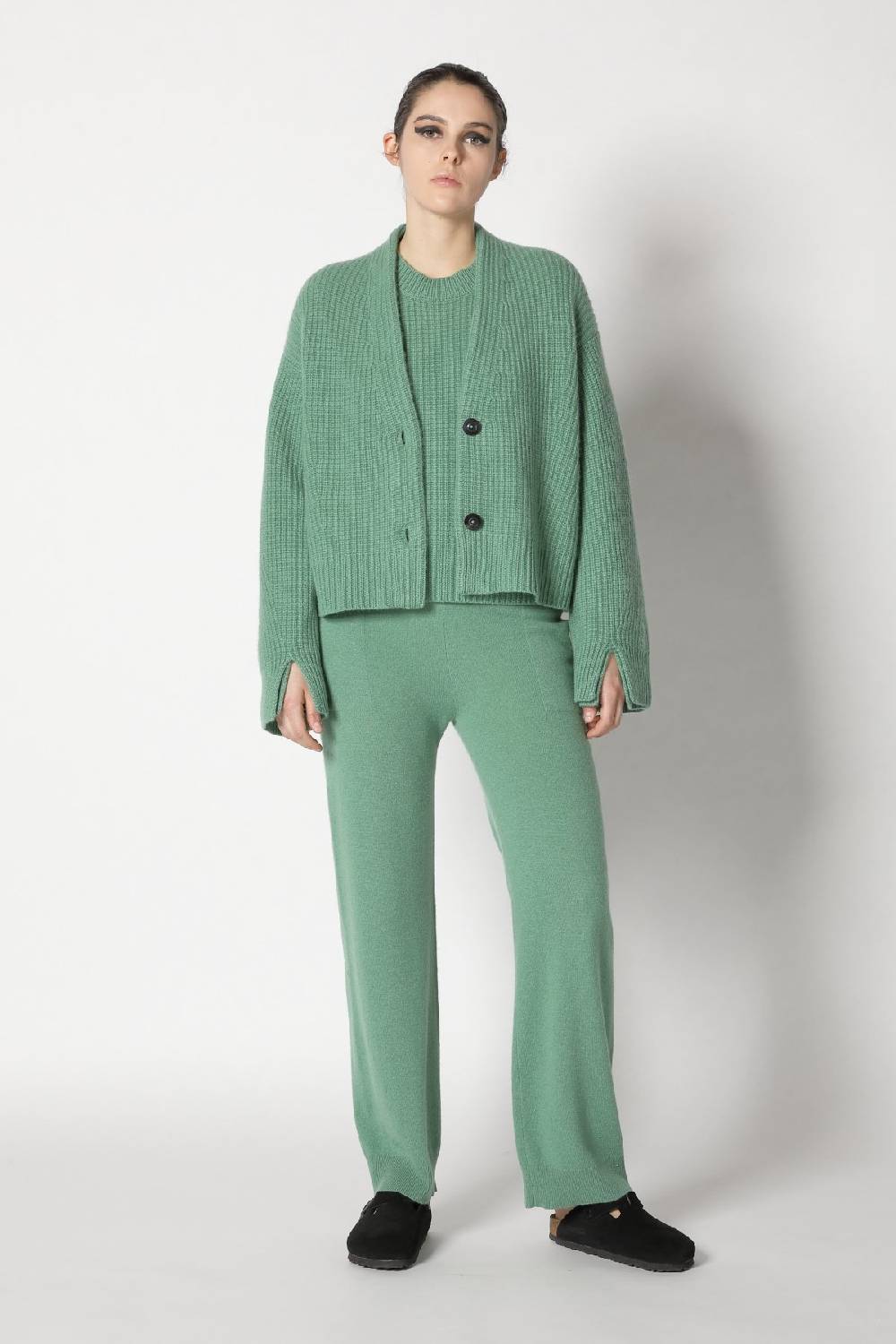 Sminfinity icon rib cardigan + icon rib crewneck + infinite palazzo pants Günstig kaufen