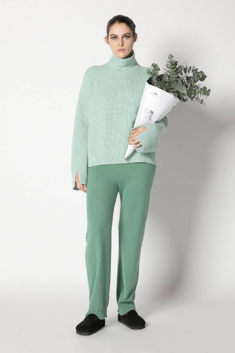 Sminfinity icon rib turtle + infinite palazzo pants Flash Sale