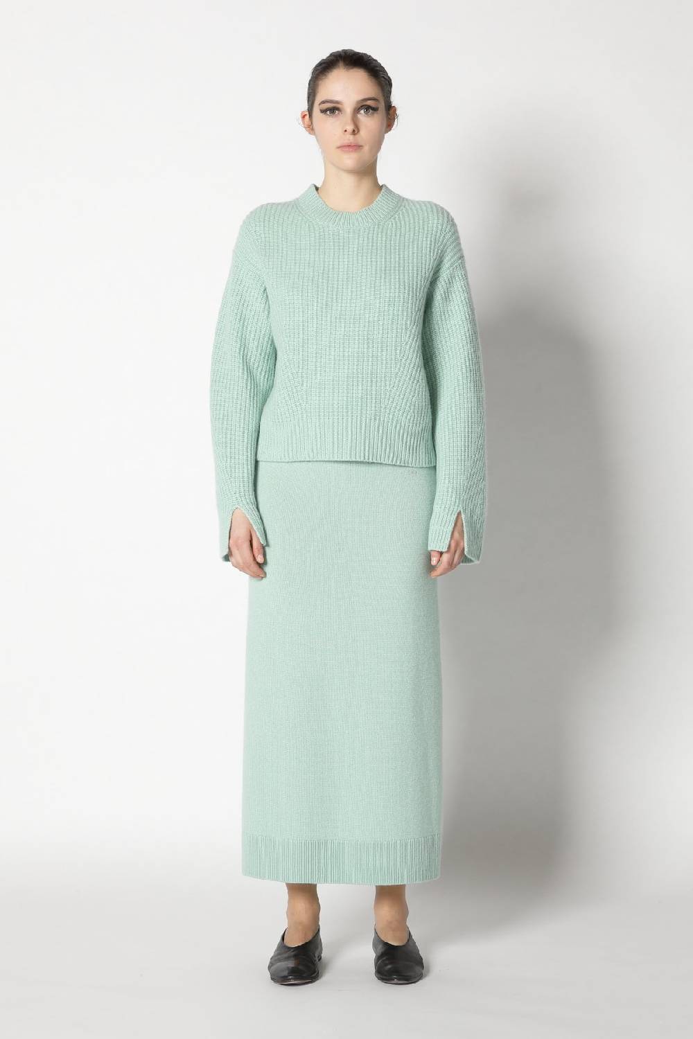 Sminfinity icon rib crewneck + pure A skirt Begrenztes Angebot