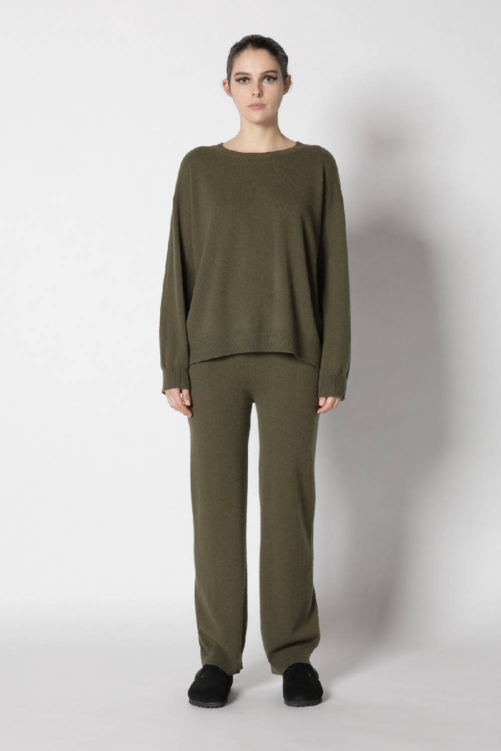 Sminfinity infinite crew jumper + infinite palazzo pants + chunky 1x1 rib scarf Exklusivangebot