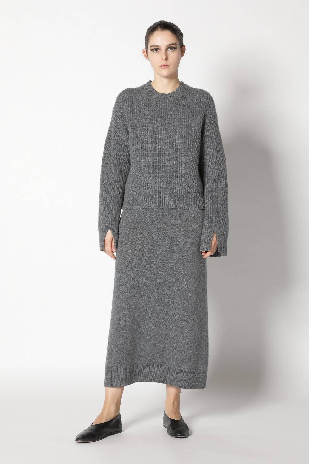 Sminfinity icon rib crew neck + pure A skirt Jubiläumsangebot