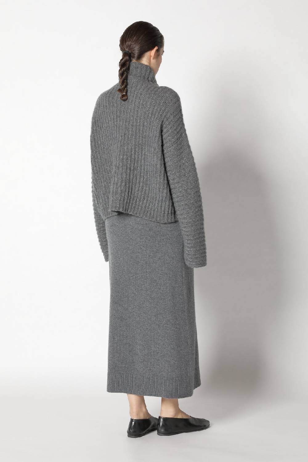 Sminfinity fluffy rib turtle + pure A skirt Online Outlet