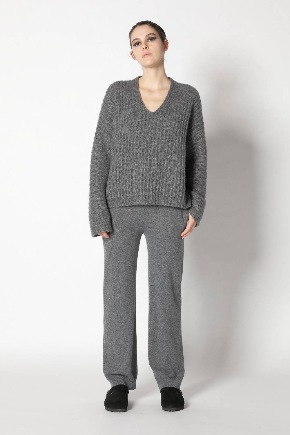 Sminfinity fluffy rib v neck + fluffy triangle + infinite palazzo pants Zeitlich begrenztes Angebot