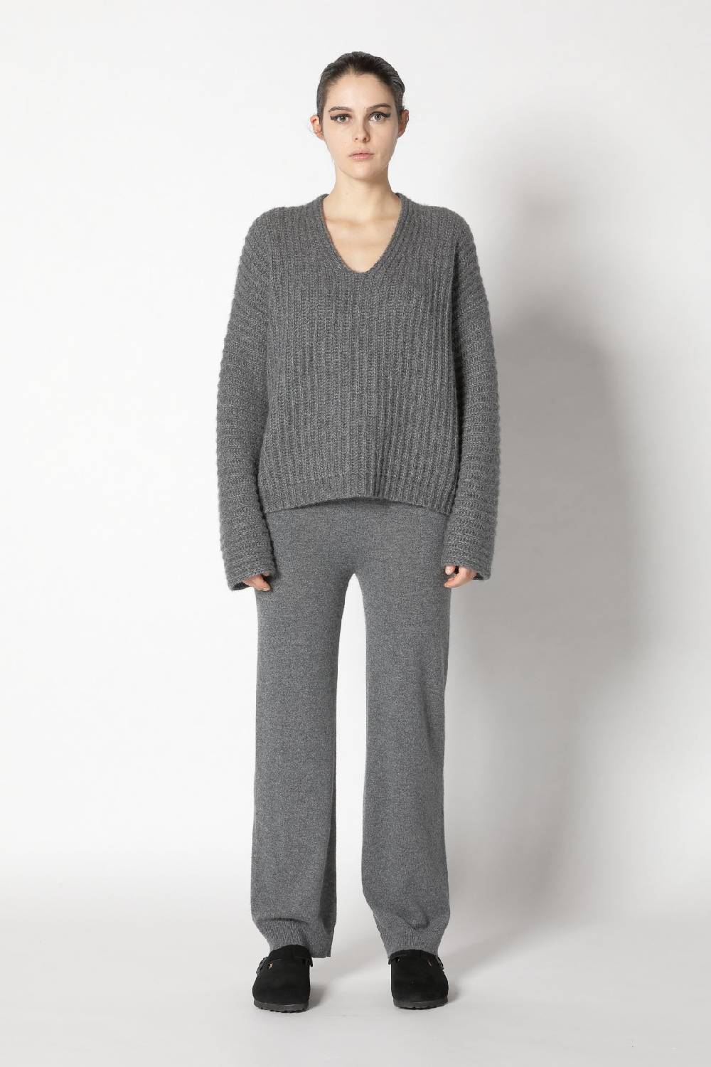 Sminfinity fluffy rib v neck + fluffy triangle + infinite palazzo pants Zeitlich begrenztes Angebot