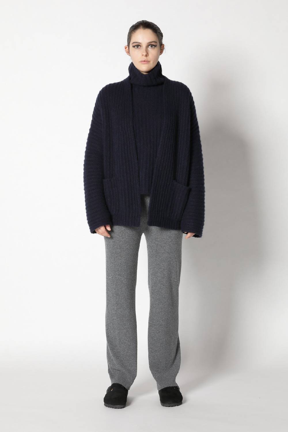 Sminfinity fluffy rib jacket + fluffy rib turtle + infinite palazzo pants Blitzangebot