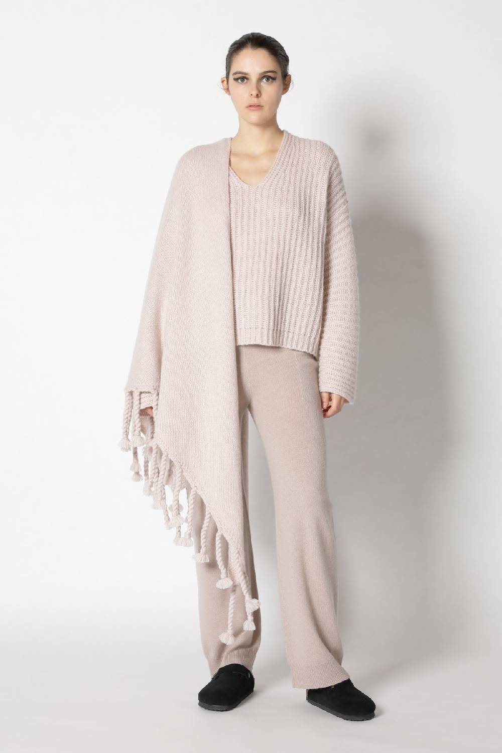 Sminfinity fluffy rib v neck + infinite palazzo pants Räumungsverkauf
