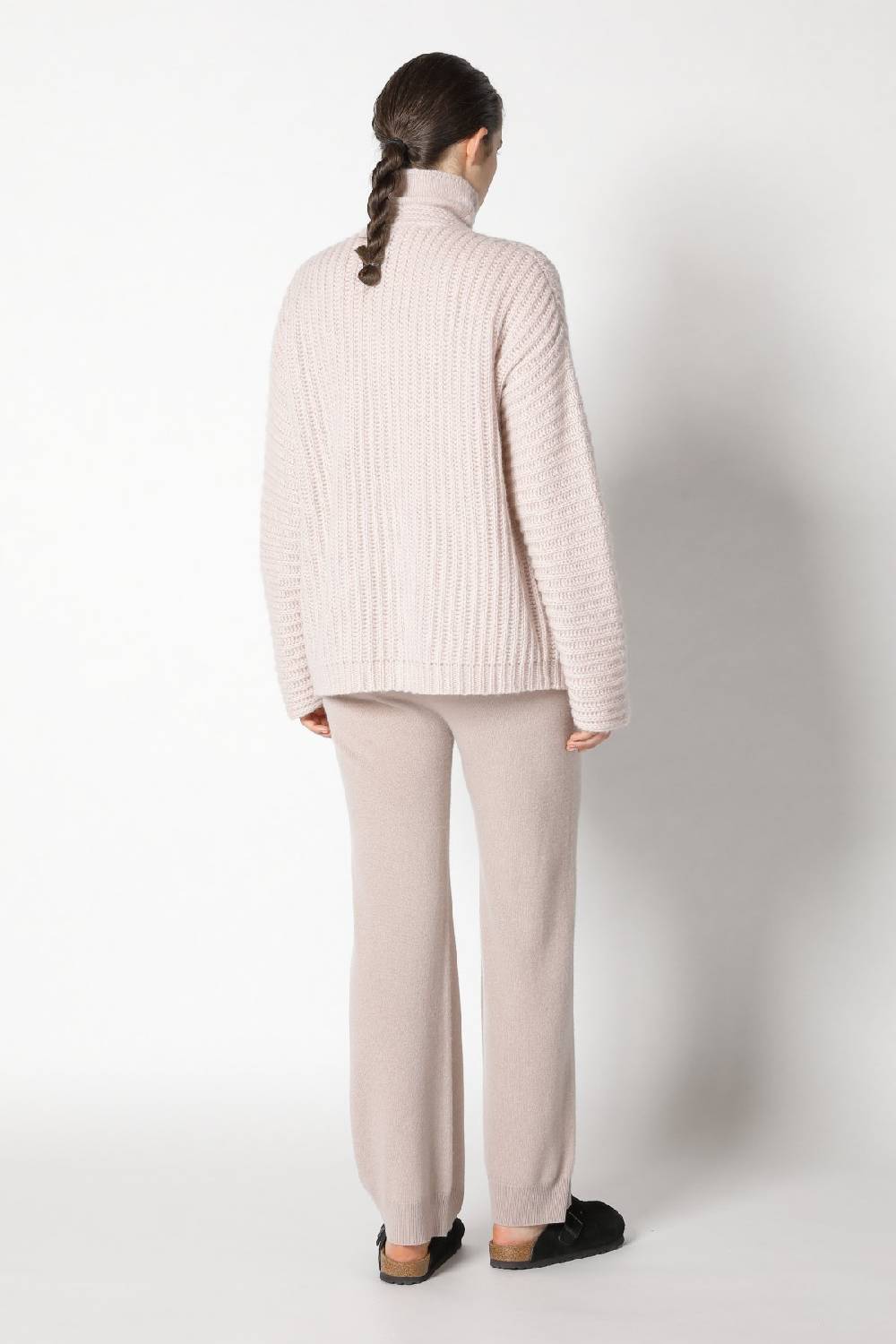 Sminfinity fluffy rib jacket + fluffy turtle top + infinite palazzo pants Tägliche Deals