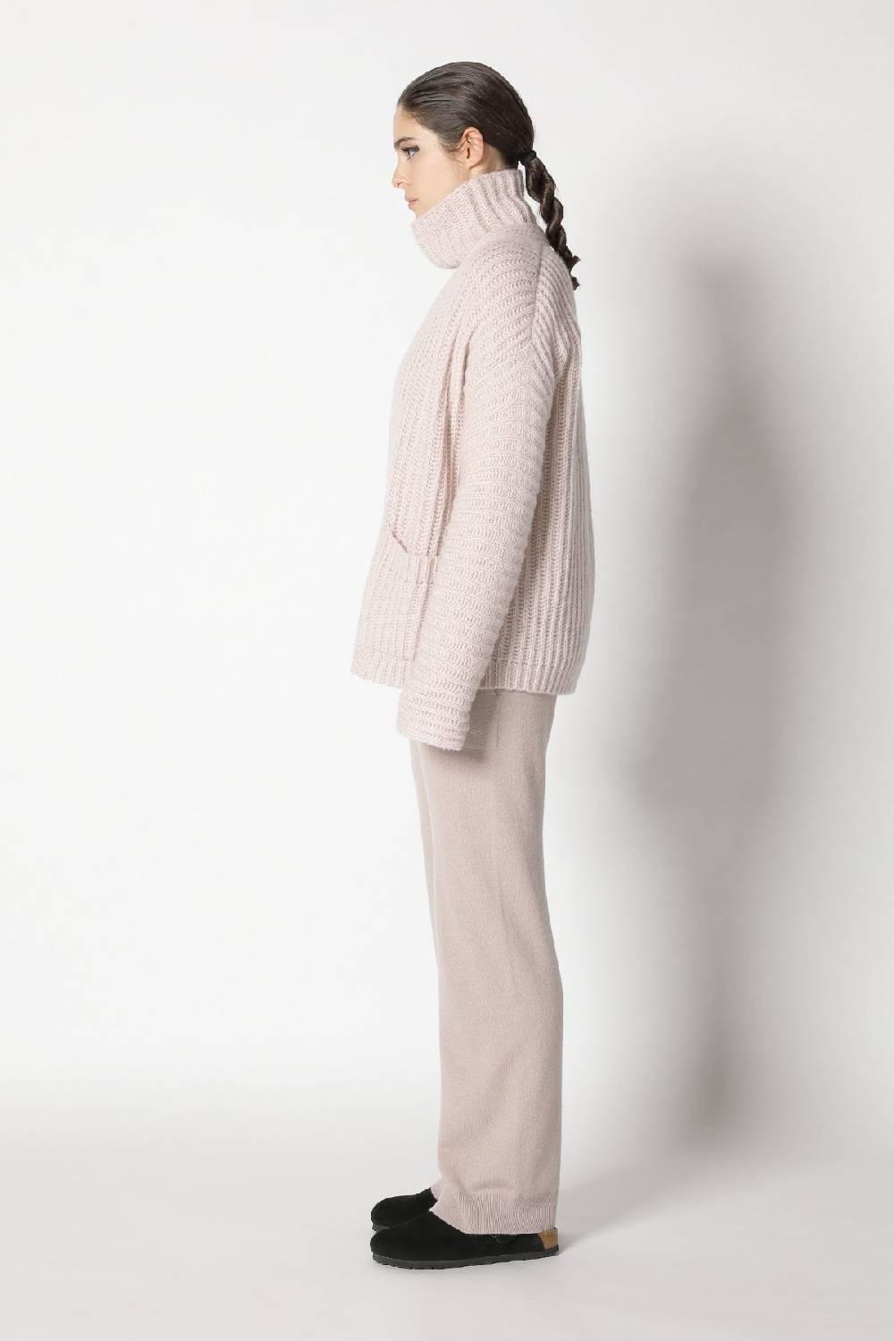 Sminfinity fluffy rib jacket + fluffy rib turtle + infinite palazzo pants VIP-Rabatte