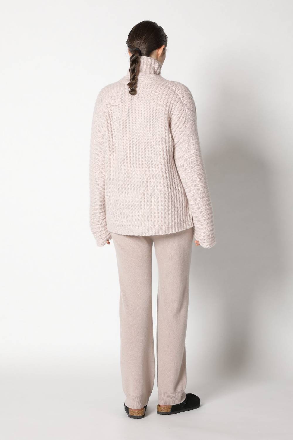 Sminfinity fluffy rib jacket + fluffy rib turtle + infinite palazzo pants VIP-Rabatte