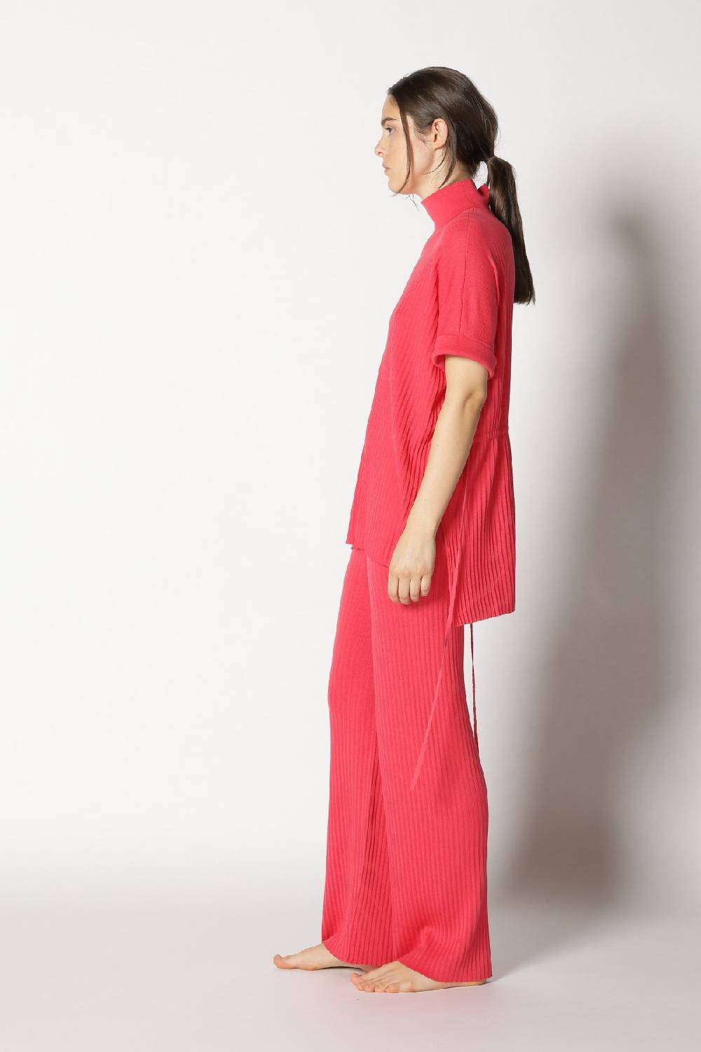 Sminfinity plissé drape top + plissé palazzo Sonderangebot der Fabrik
