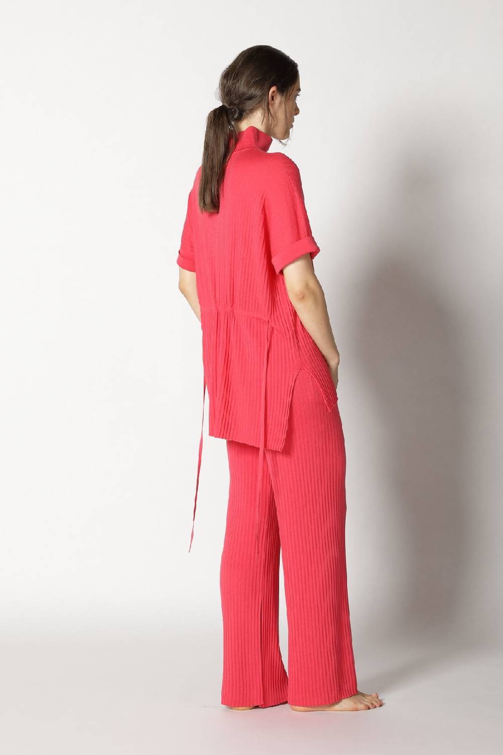 Sminfinity plissé drape top + plissé palazzo Sonderangebot der Fabrik