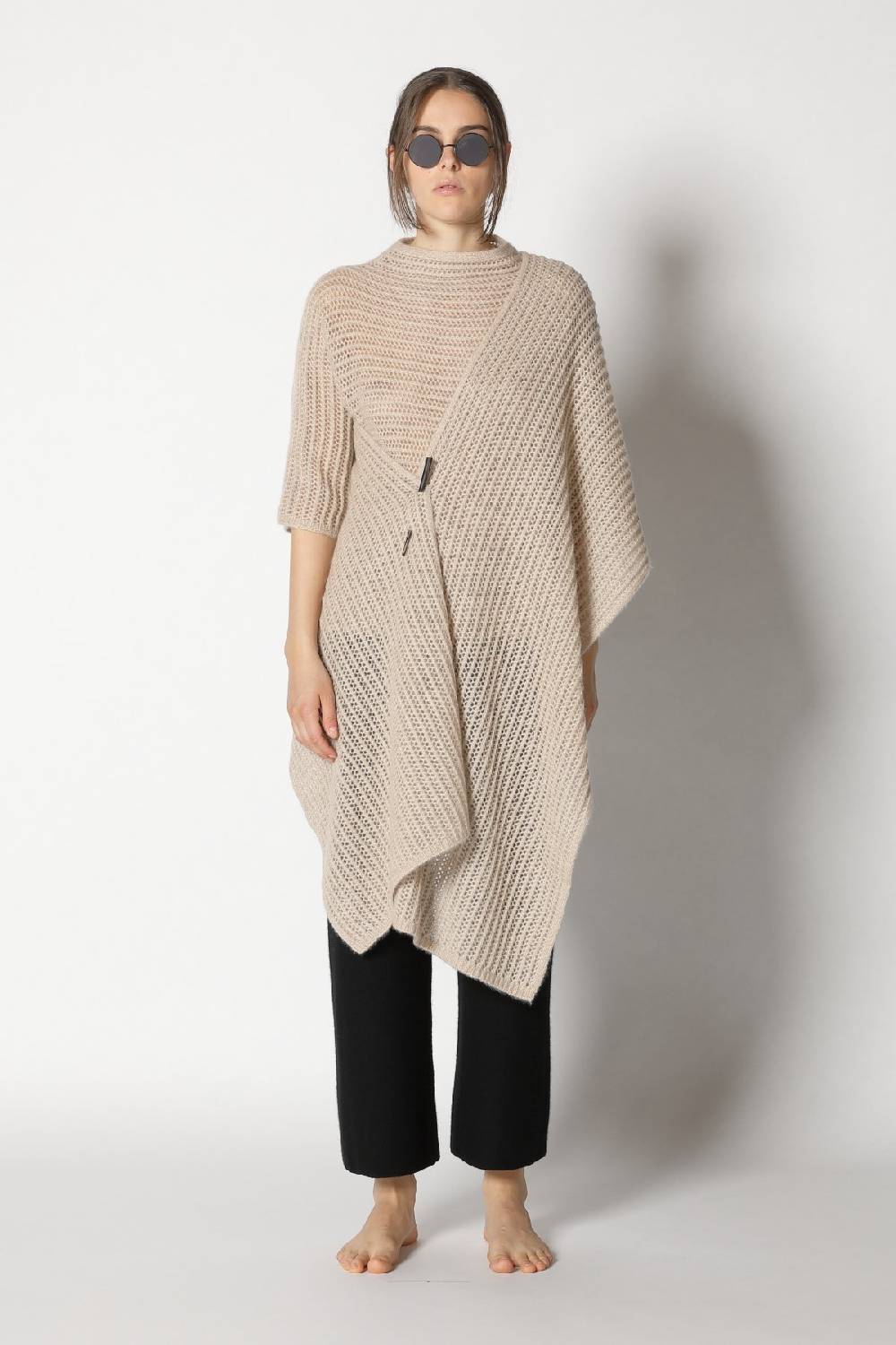 Sminfinity fluffy airy mockneck + fluffy airy plaid + garter cropped pants Speichern exportieren