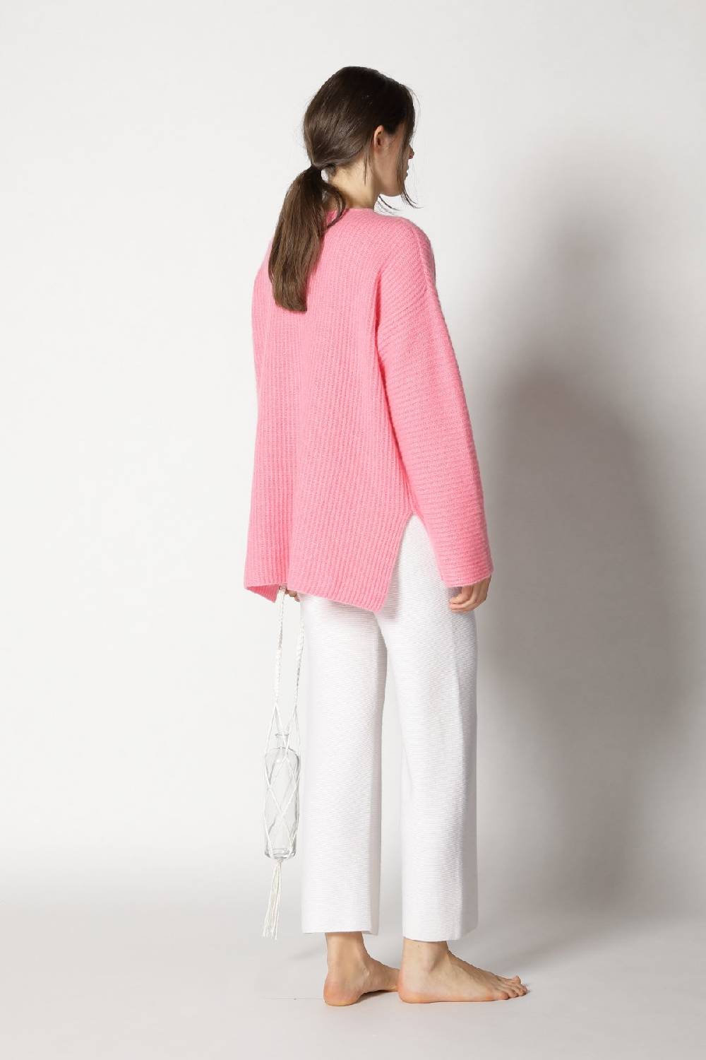 Sminfinity fluffy rib jumper + garter cropped pants Black Friday Preise