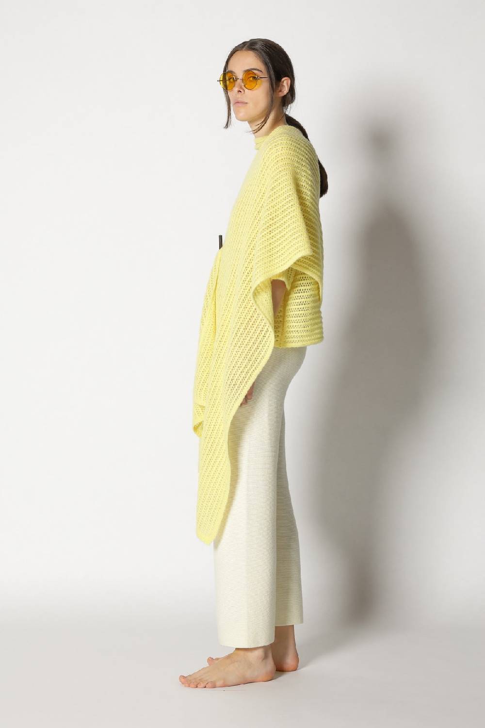 Sminfinity fluffy airy mockneck + fluffy airy plaid + garter cropped pants Rabatte dieses Monats