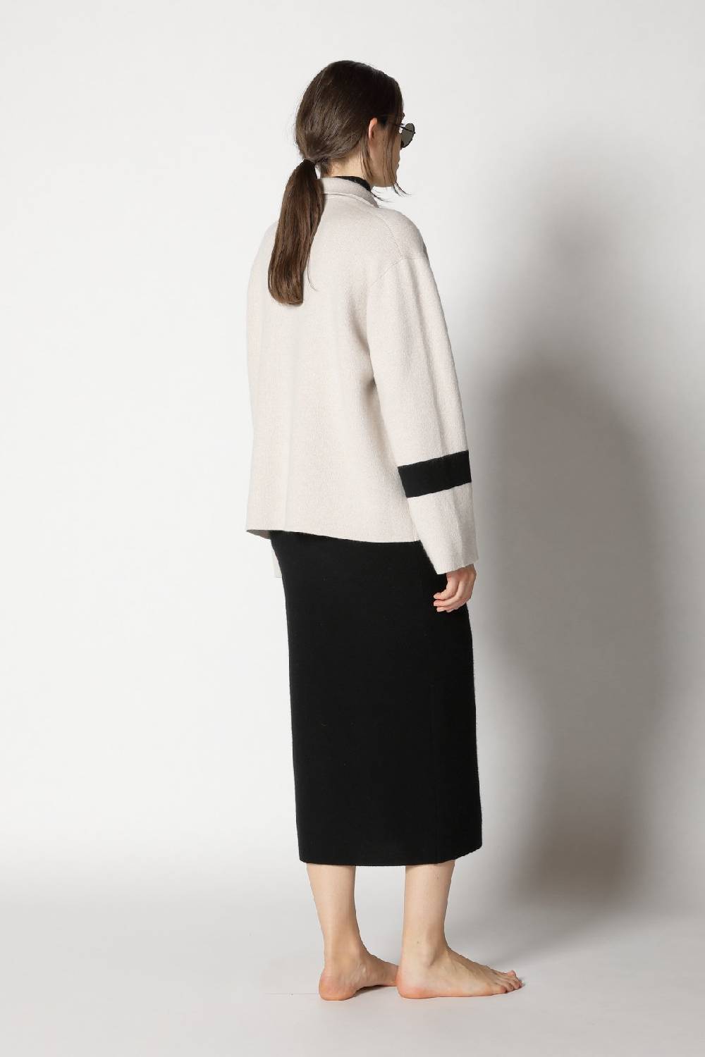 Sminfinity doubleface striped shirtjacket + garter maxi dress Fabrik Onlineshop