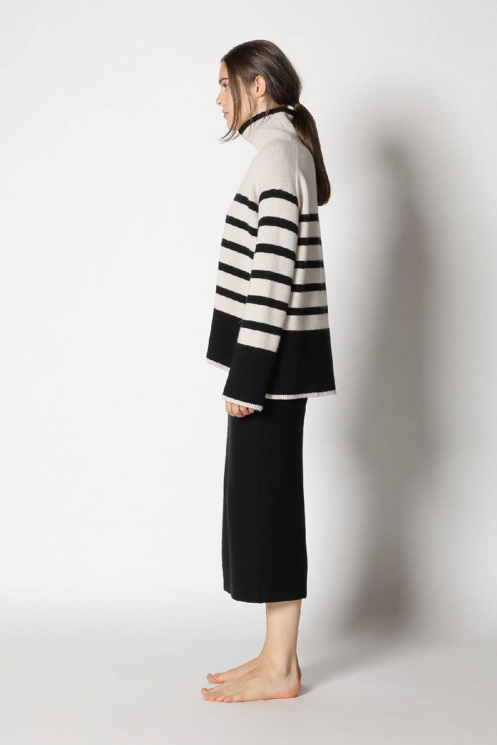 Sminfinity garter maxi dress + slouchy stripe turtle Rabatt