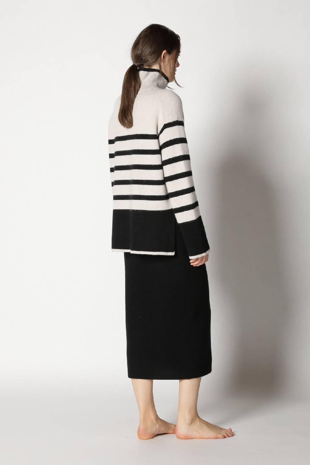 Sminfinity garter maxi dress + slouchy stripe turtle Rabatt